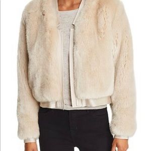 J brand faux fur coat size xs